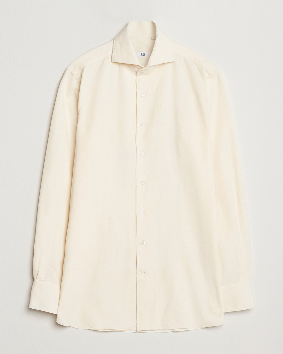 Homme | Chemises | 100Hands | Japan Corduroy Shirt Off White