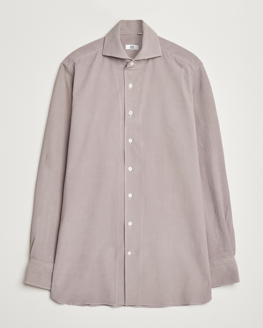 Homme | Chemises | 100Hands | Japan Corduroy Shirt Aubergine