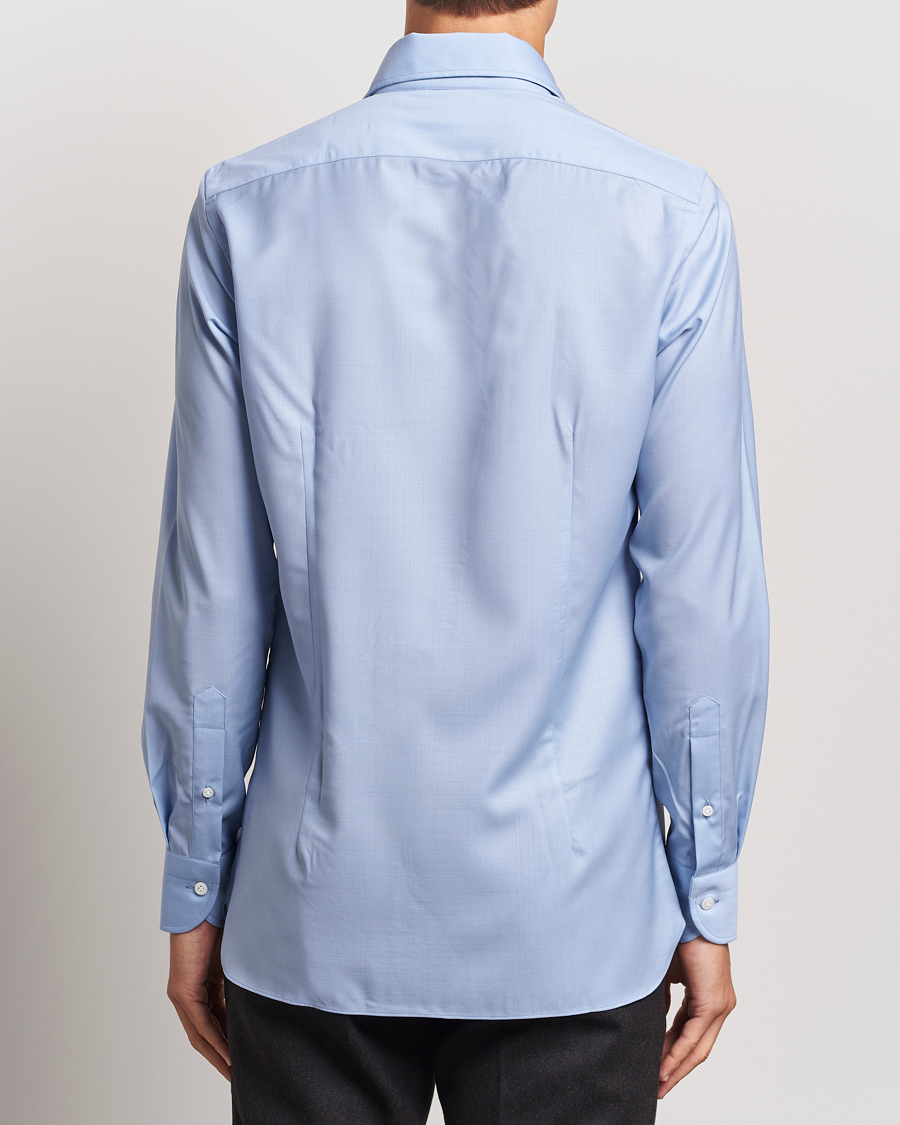Homme | Chemises | 100Hands | Full Spread Wool Shirt Light Blue