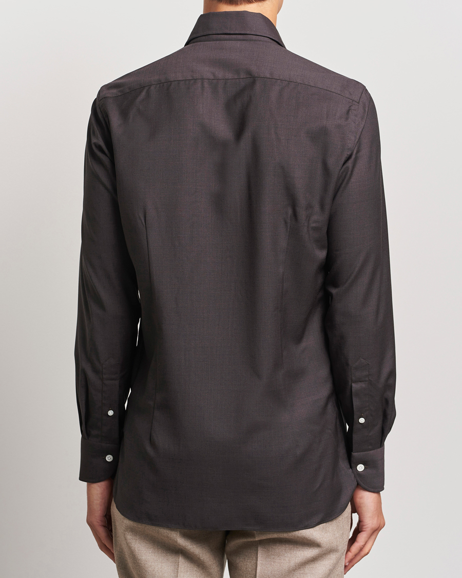 Homme | Chemises | 100Hands | Full Spread Wool Shirt Brown