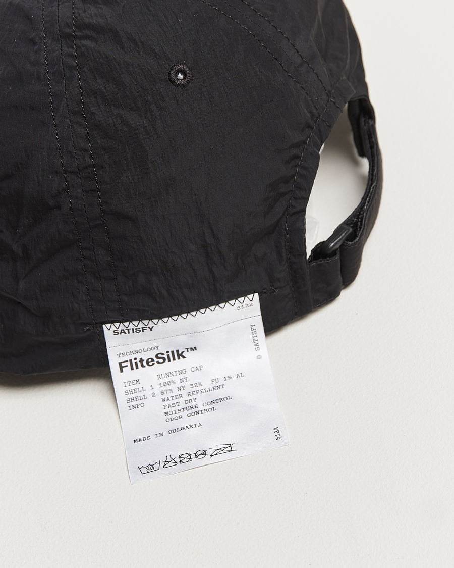 Homme | Satisfy FliteSilk Running Cap Black | Satisfy | FliteSilk Running Cap Black
