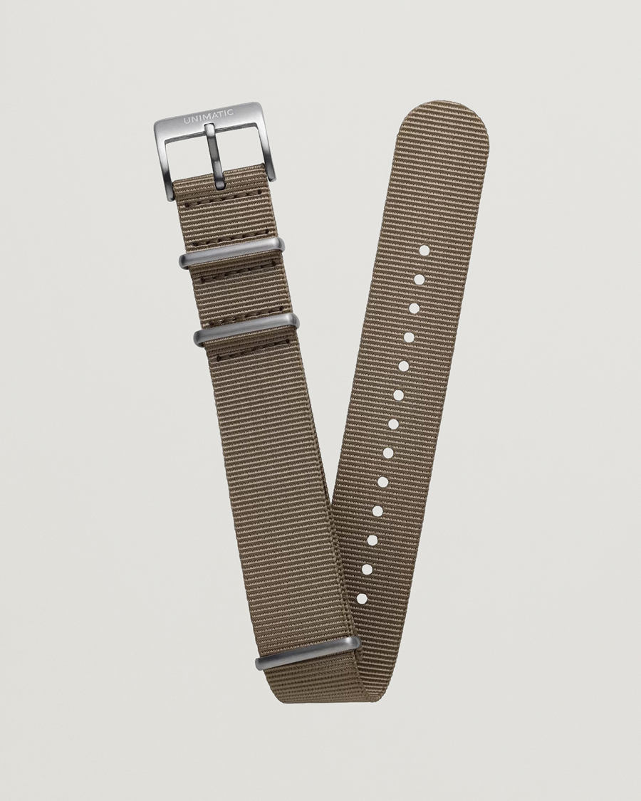 Homme | Bracelets De Montres | UNIMATIC | Nylon Nato Steel 22m Strap Sand