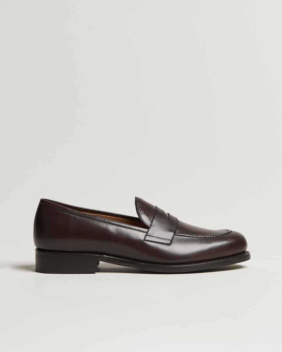 Homme | Oscar Jacobson Penny Loafers Dark Mud Brown | Oscar Jacobson | Penny Loafers Dark Mud Brown