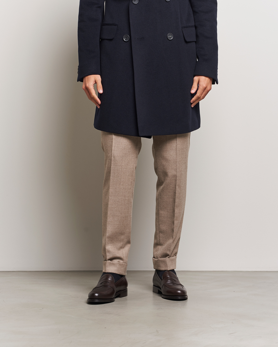 Homme | Oscar Jacobson Penny Loafers Dark Mud Brown | Oscar Jacobson | Penny Loafers Dark Mud Brown