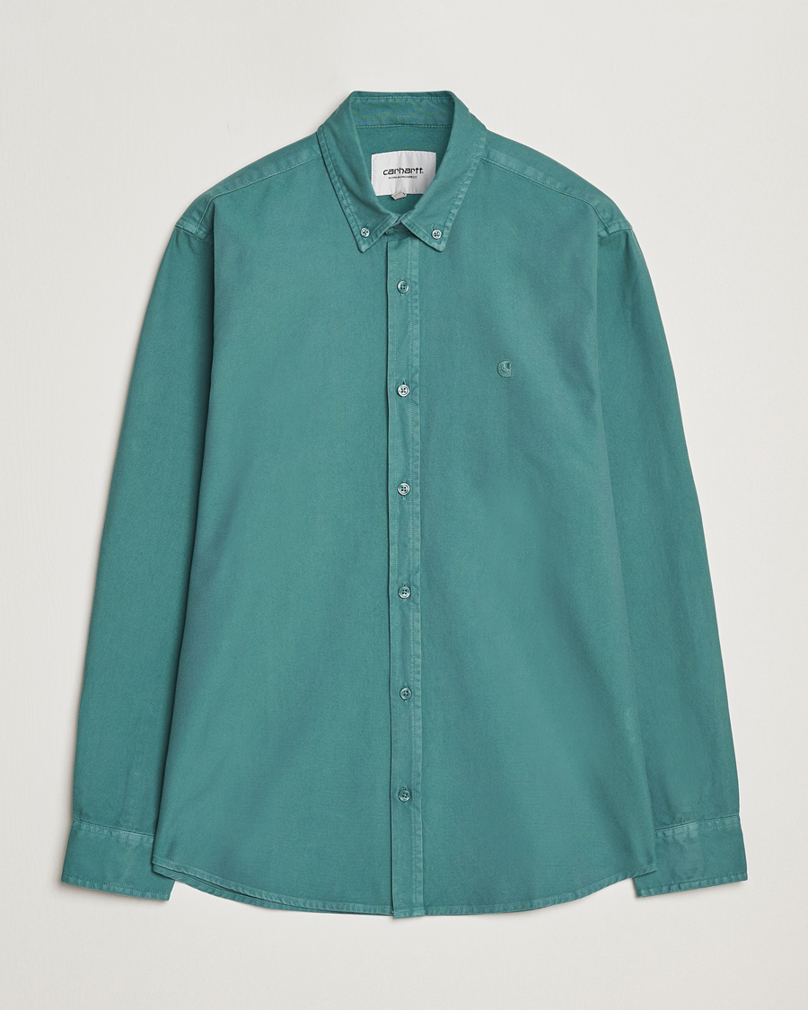 Homme | Chemises | Carhartt WIP | Bolton Cotton Oxford Shirt Silver Pine