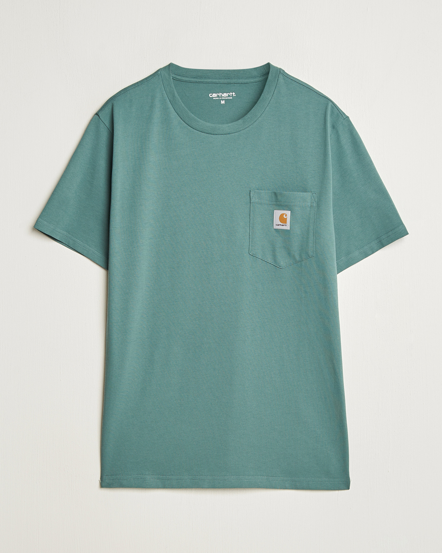 Homme | T-shirts | Carhartt WIP | Short Sleeve Pocket T-shirt Silver Pine