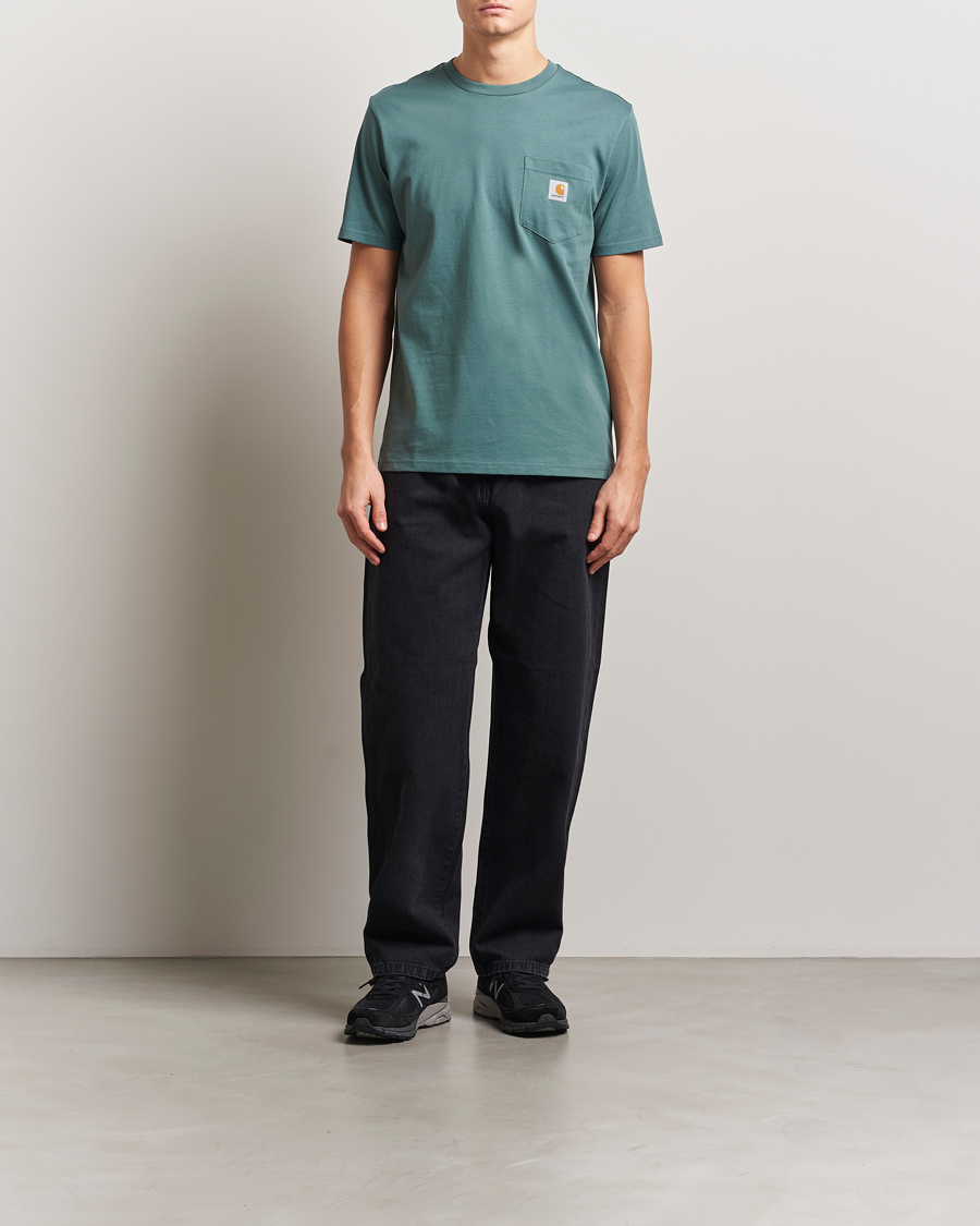 Homme | T-shirts | Carhartt WIP | Short Sleeve Pocket T-shirt Silver Pine