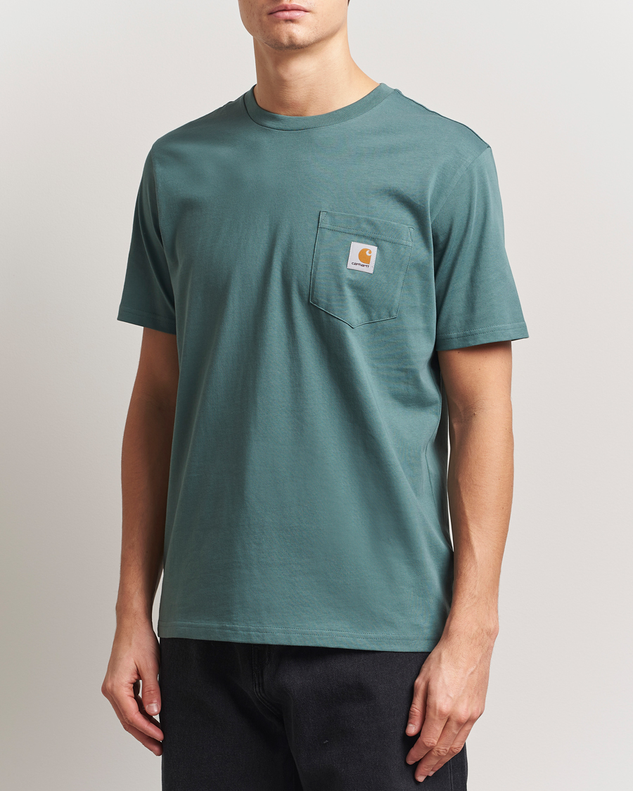 Homme | T-shirts | Carhartt WIP | Short Sleeve Pocket T-shirt Silver Pine