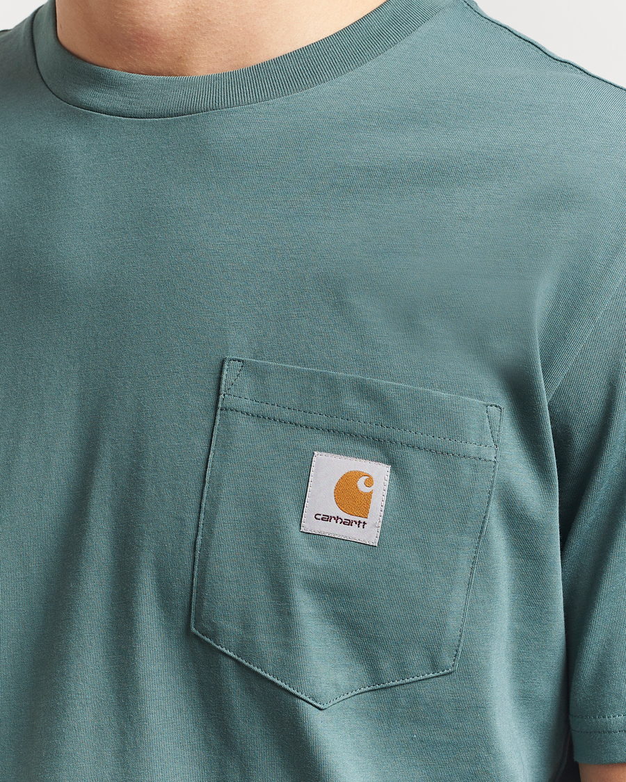 Homme | T-shirts | Carhartt WIP | Short Sleeve Pocket T-shirt Silver Pine