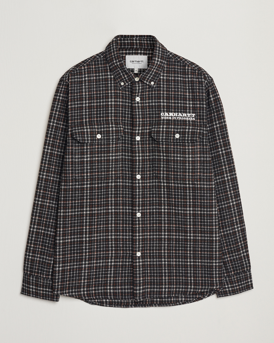 Homme | Chemises | Carhartt WIP | Runaway Millet Checked Overshirt Black