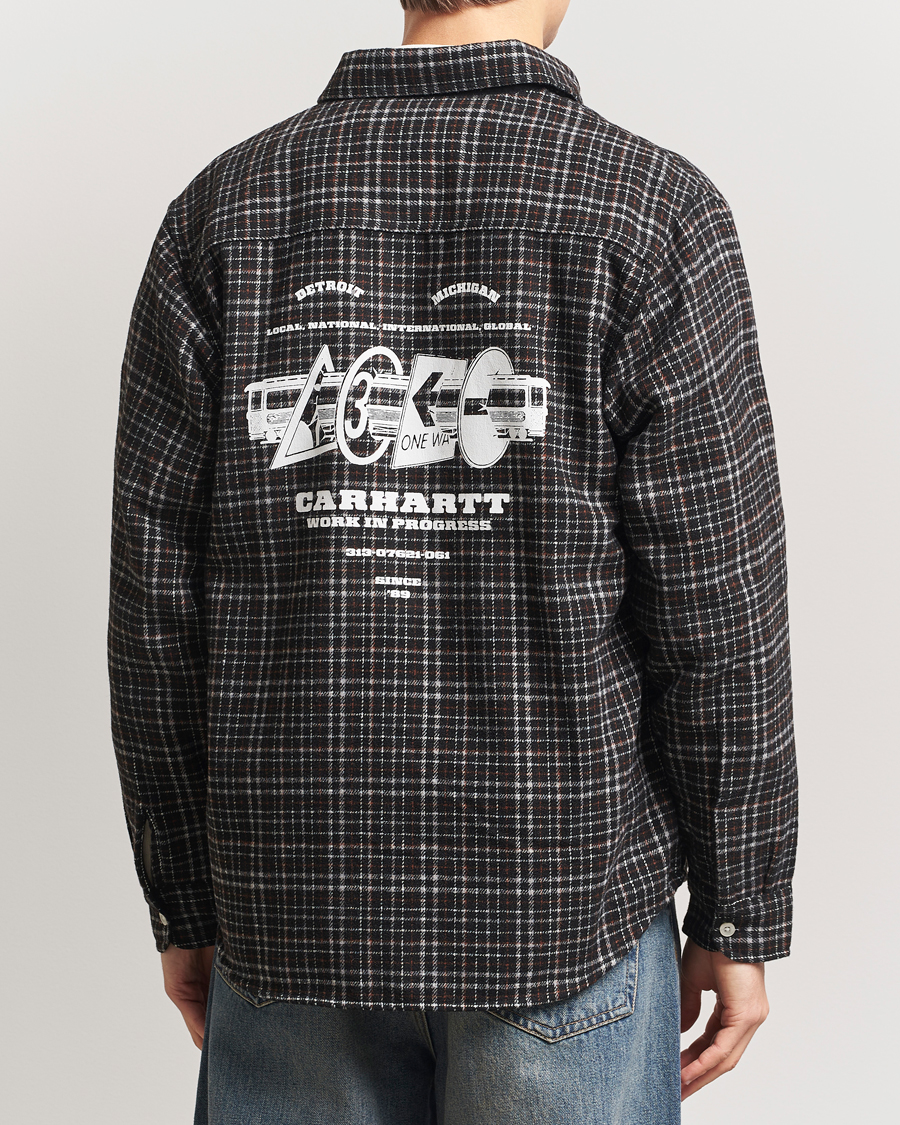 Homme | Chemises | Carhartt WIP | Runaway Millet Checked Overshirt Black