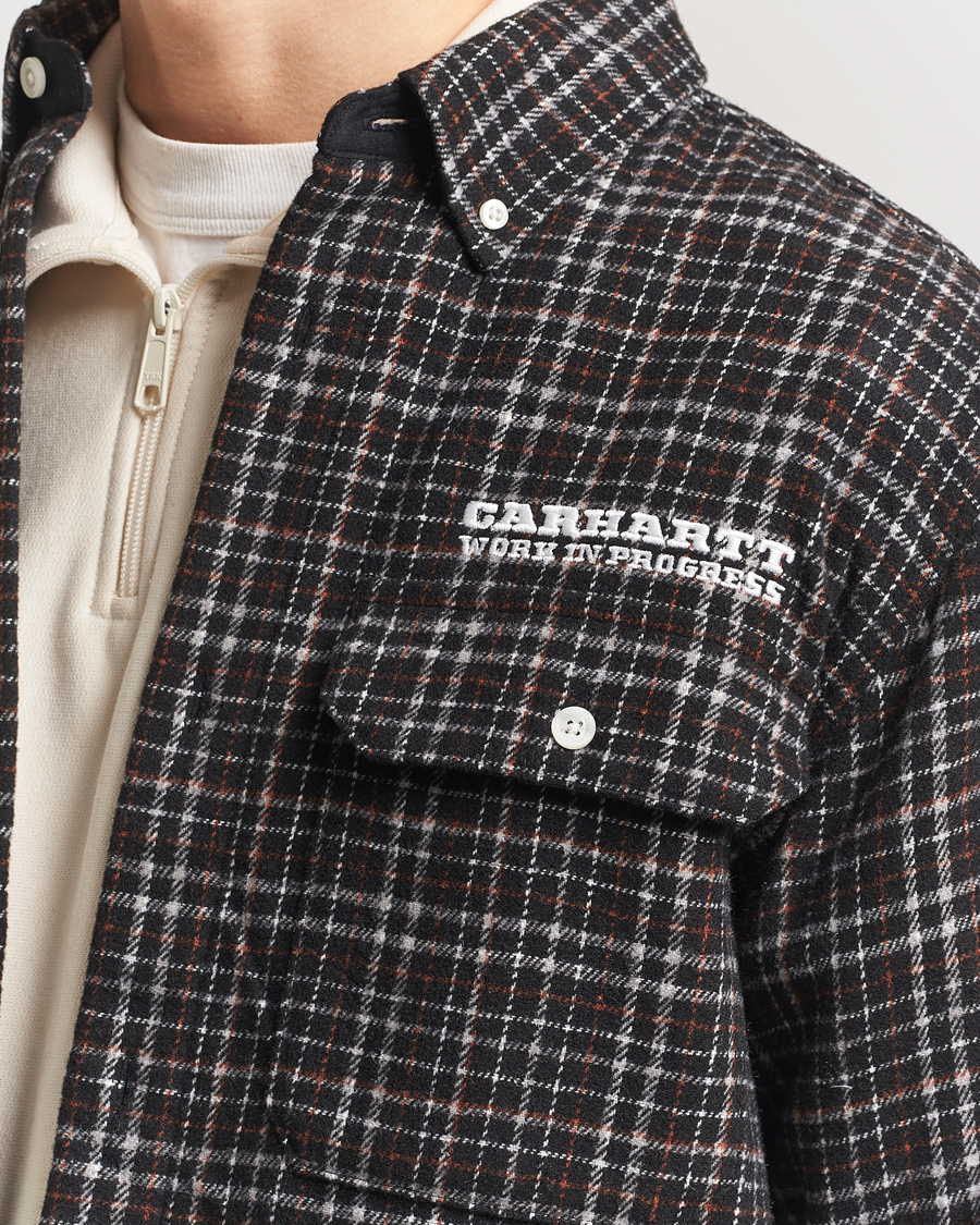 Homme | Chemises | Carhartt WIP | Runaway Millet Checked Overshirt Black