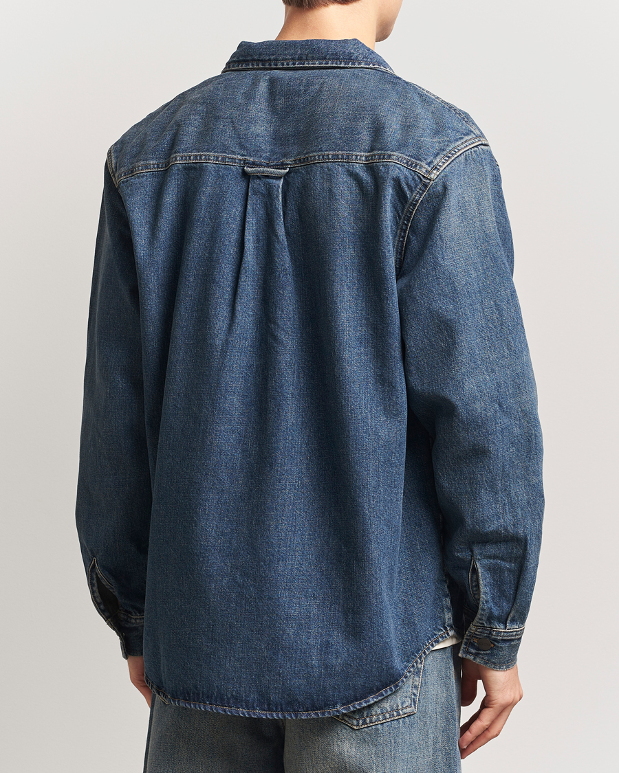 Homme | Chemises | Carhartt WIP | Lincoln Denim Shirt Jacket Blue Worn