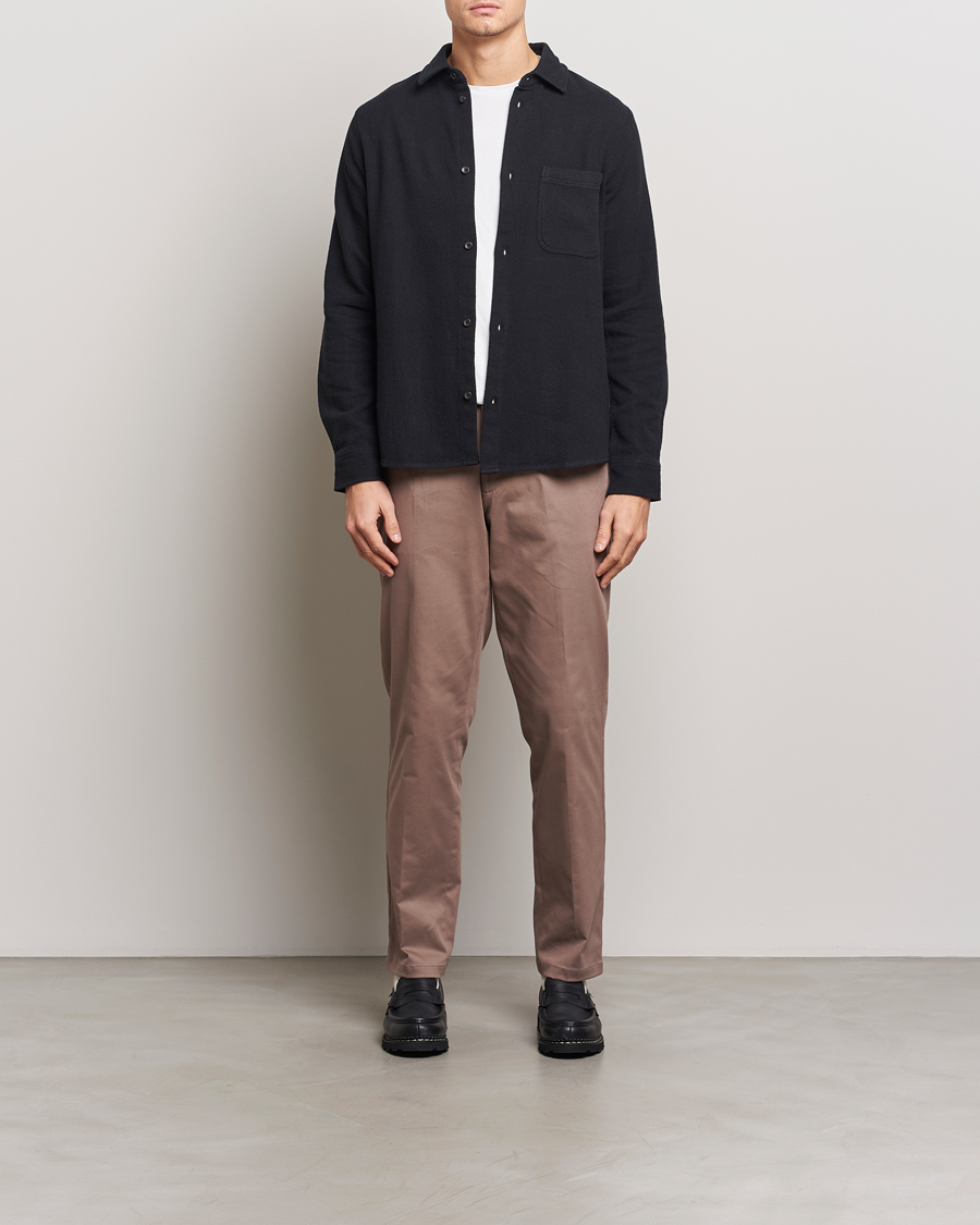 Homme | Chemises | LES DEUX | Kash Structure Shirt Black