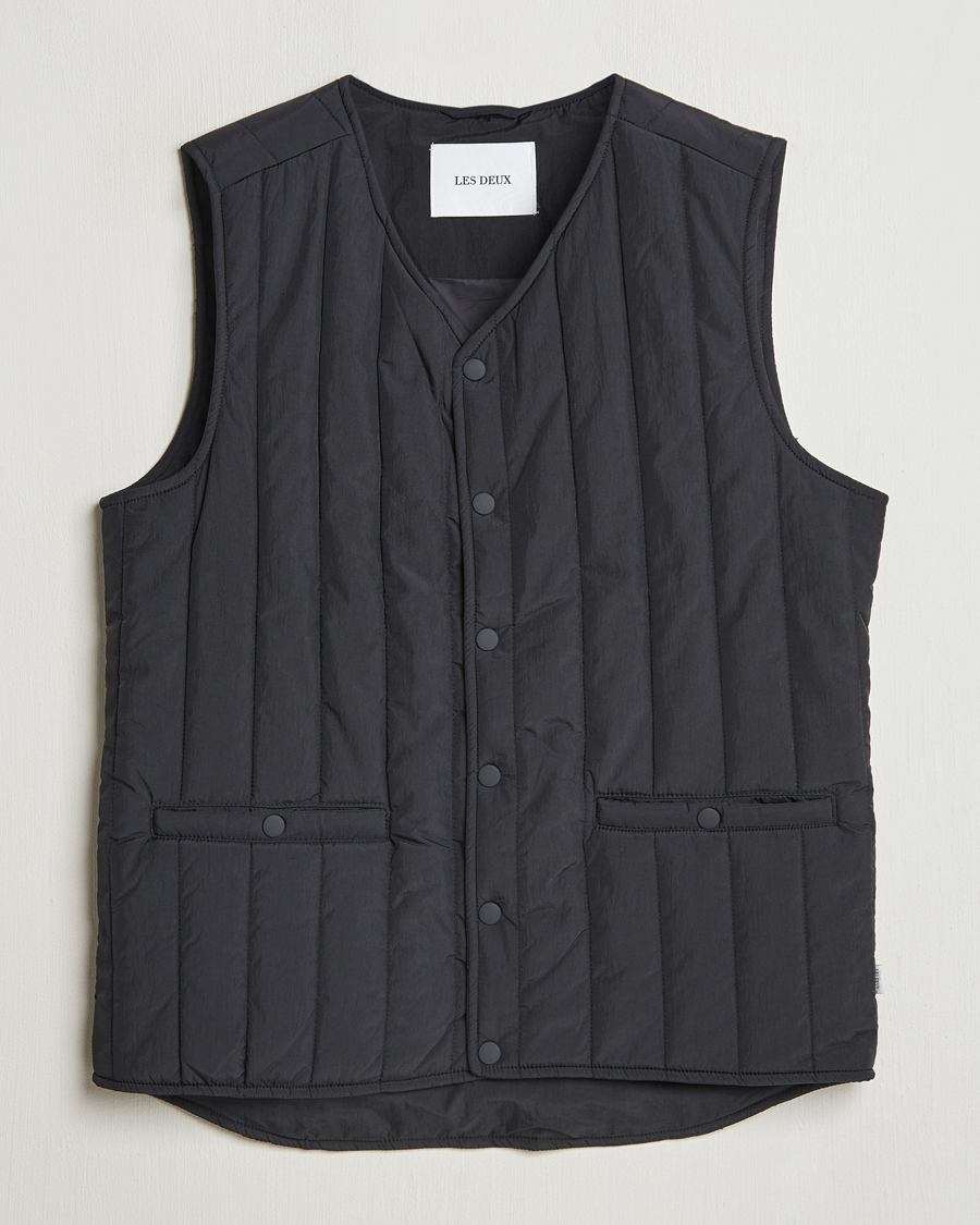 Homme | Manteaux Et Vestes | LES DEUX | Martin Nylon Paded Vest Black