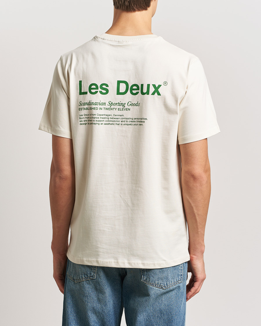 Homme | T-shirts | LES DEUX | Brody Printed T-shirt 2.0 Ivory
