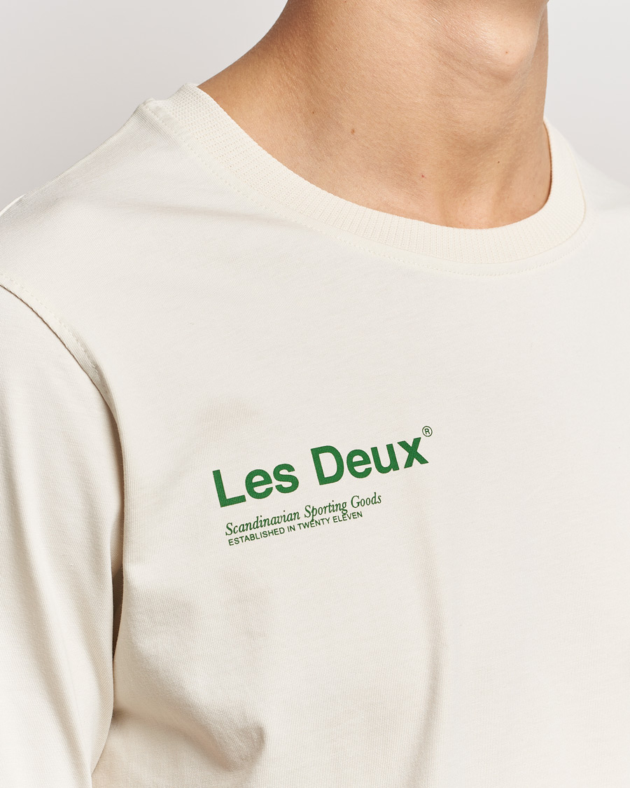 Homme | T-shirts | LES DEUX | Brody Printed T-shirt 2.0 Ivory