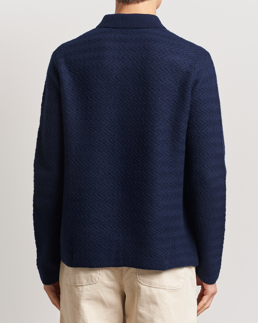 Homme | Pulls Et Tricots | LES DEUX | Finnegan Knit Shirt Cardigan Dark Navy