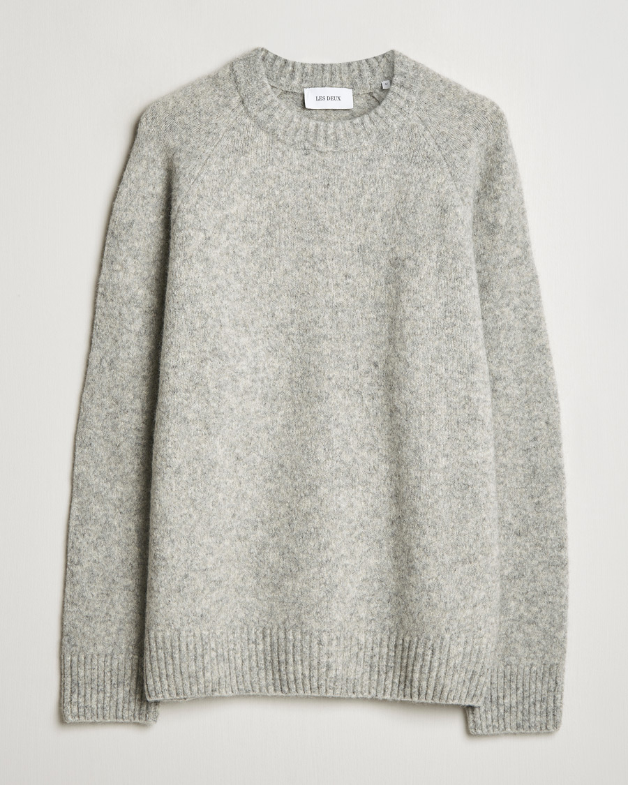 Homme | Pulls Et Tricots | LES DEUX | Gilbert Roundneck Knit Light Grey Melange