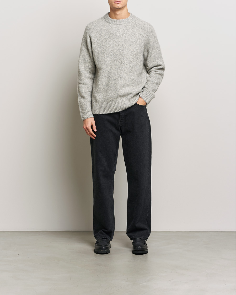Homme | Pulls Et Tricots | LES DEUX | Gilbert Roundneck Knit Light Grey Melange