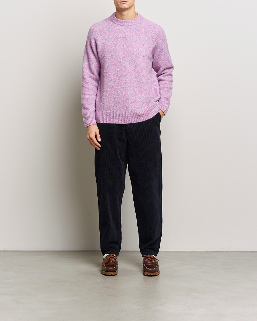 Homme | Pulls Et Tricots | LES DEUX | Gilbert Roundneck Knit Oyster Rose Melange