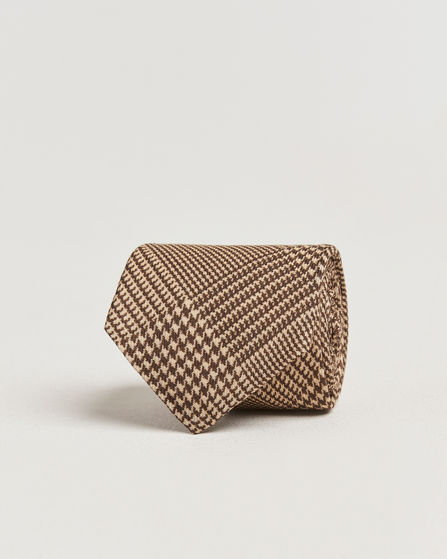 Homme | Ralph Lauren Purple Label Glenplaid Silk Tie Cream | Ralph Lauren Purple Label | Glenplaid Silk Tie Cream