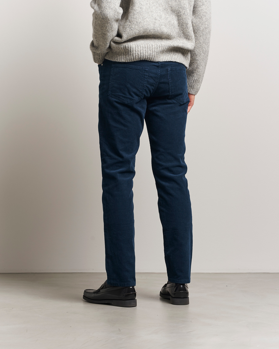 Homme | Pantalons | NN07 | Tony Corduroy 5-Pocket Pants Navy Blue