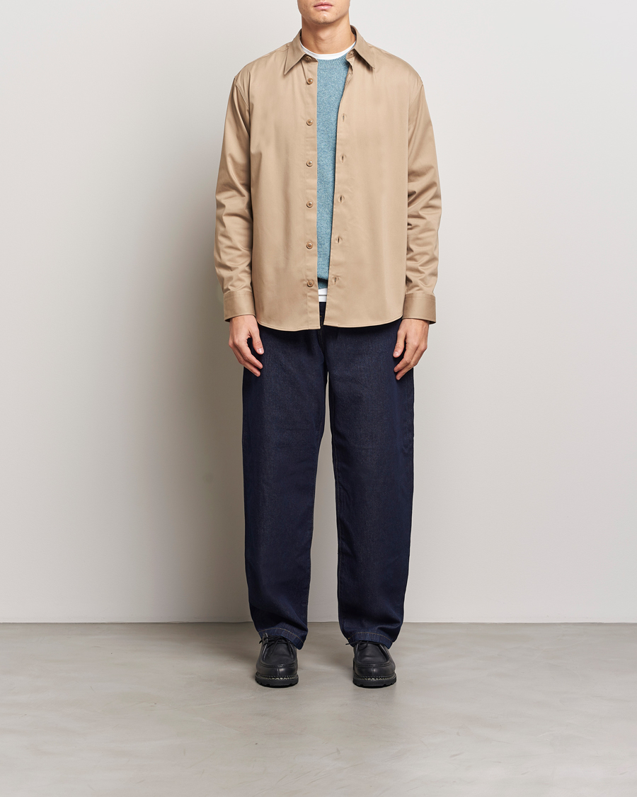 Homme | Chemises | NN07 | Quinsy Cotton Overshirt Timber Wolf