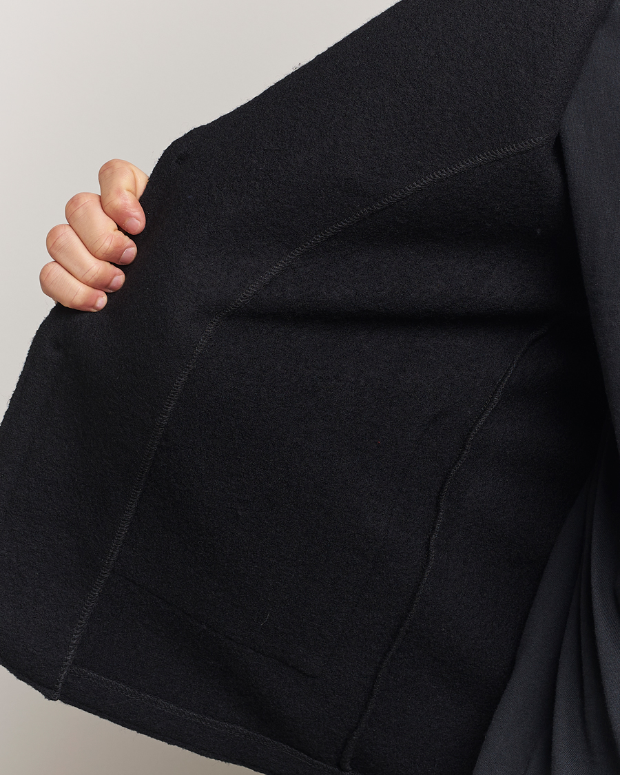 Homme | Blazers | NN07 | Boiled Wool Knitted Blazer Black