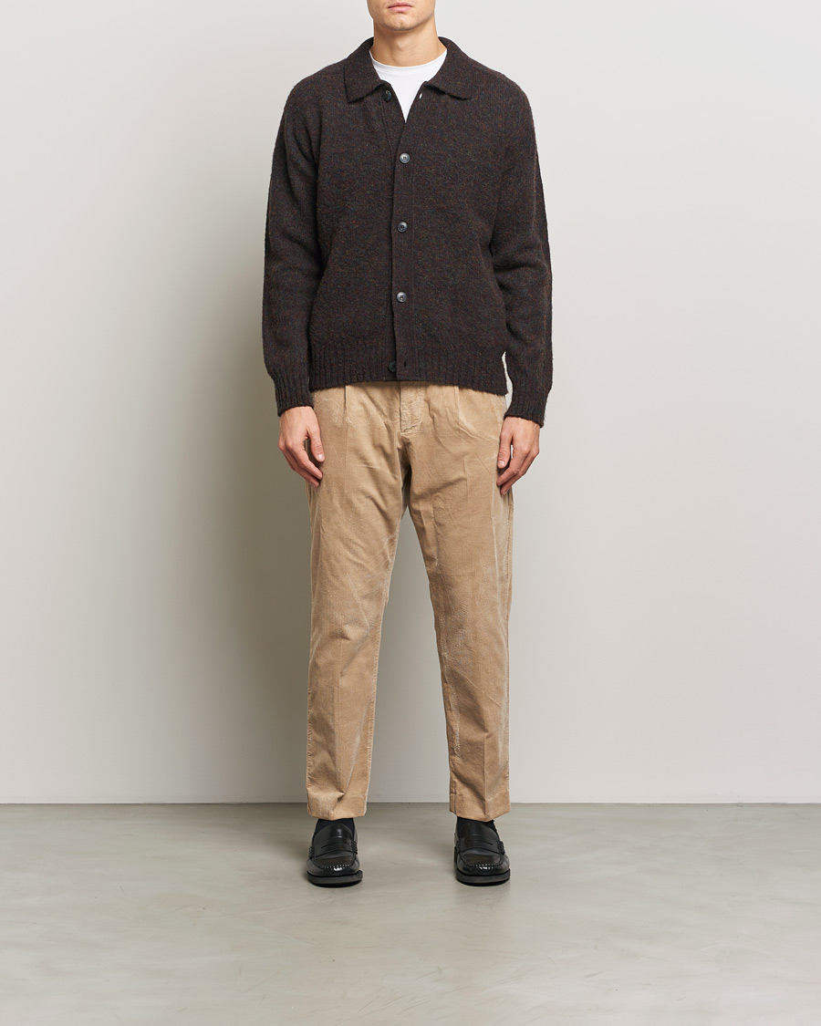Homme | Pantalons | NN07 | Bill Pleated Corduroy Pants White Peppar