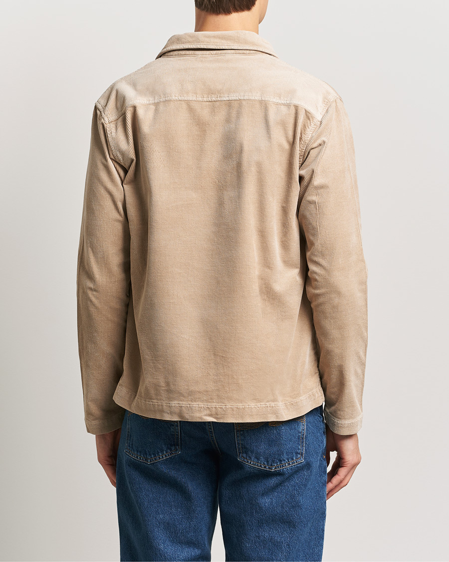 Homme | Chemises | NN07 | Zander Corduroy Overshirt White Peppar