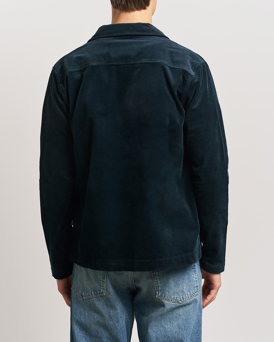 Homme | Chemises | NN07 | Zander Corduroy Overshirt Navy Blue