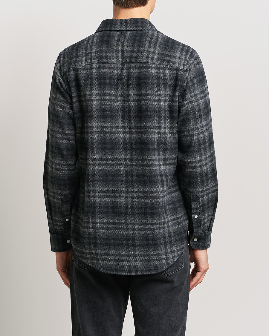 Homme | Chemises | NN07 | Arne Brushed Cotton Checked Shirt Grey/Black
