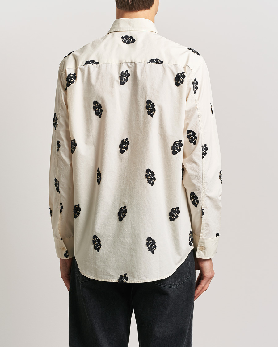 Homme | Chemises | NN07 | Freddy Printed Cotton Shirt Ivory