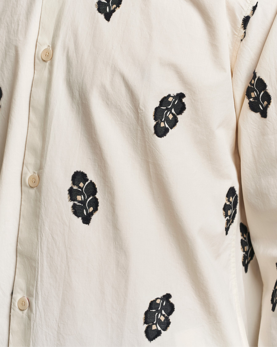 Homme | Chemises | NN07 | Freddy Printed Cotton Shirt Ivory