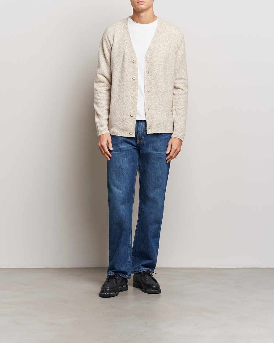 Homme | Pulls Et Tricots | NN07 | John Wool Knitted Cardigan White Peppar