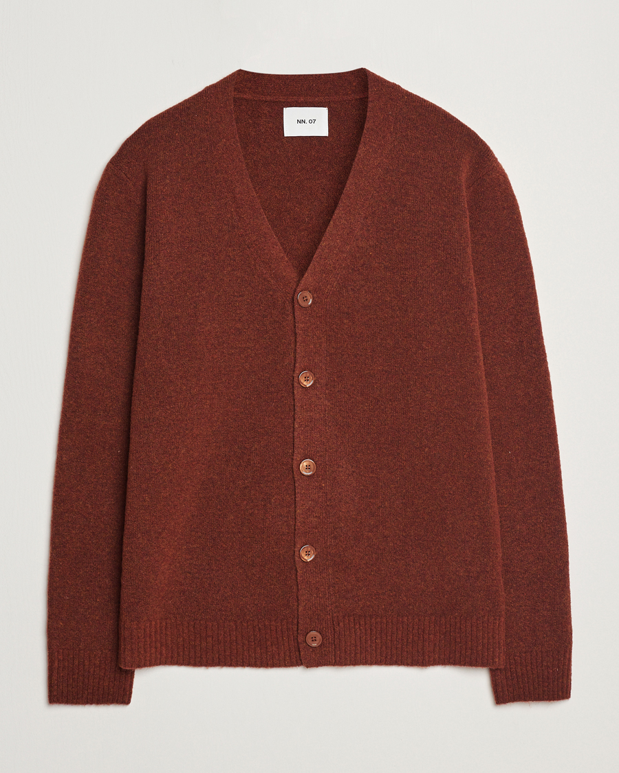 Homme | Pulls Et Tricots | NN07 | John Wool Knitted Cardigan Rust Red