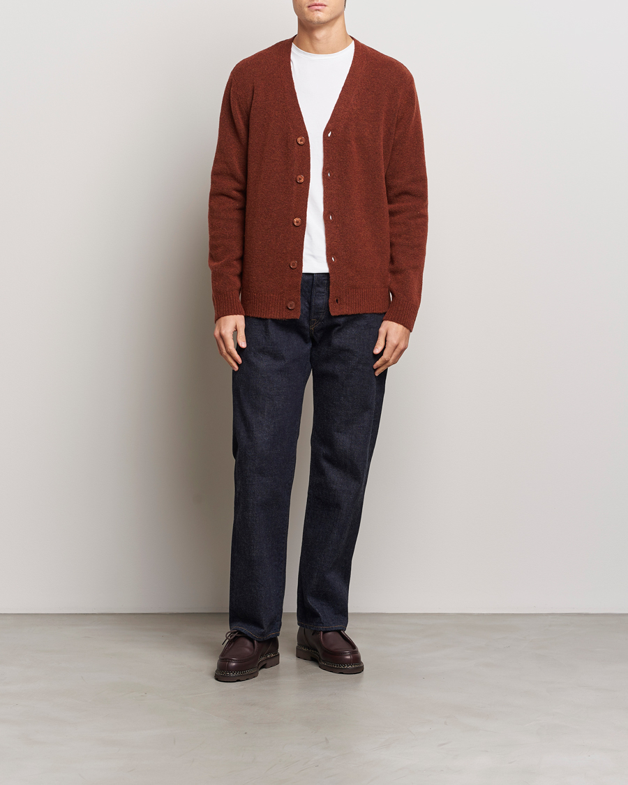 Homme | Pulls Et Tricots | NN07 | John Wool Knitted Cardigan Rust Red