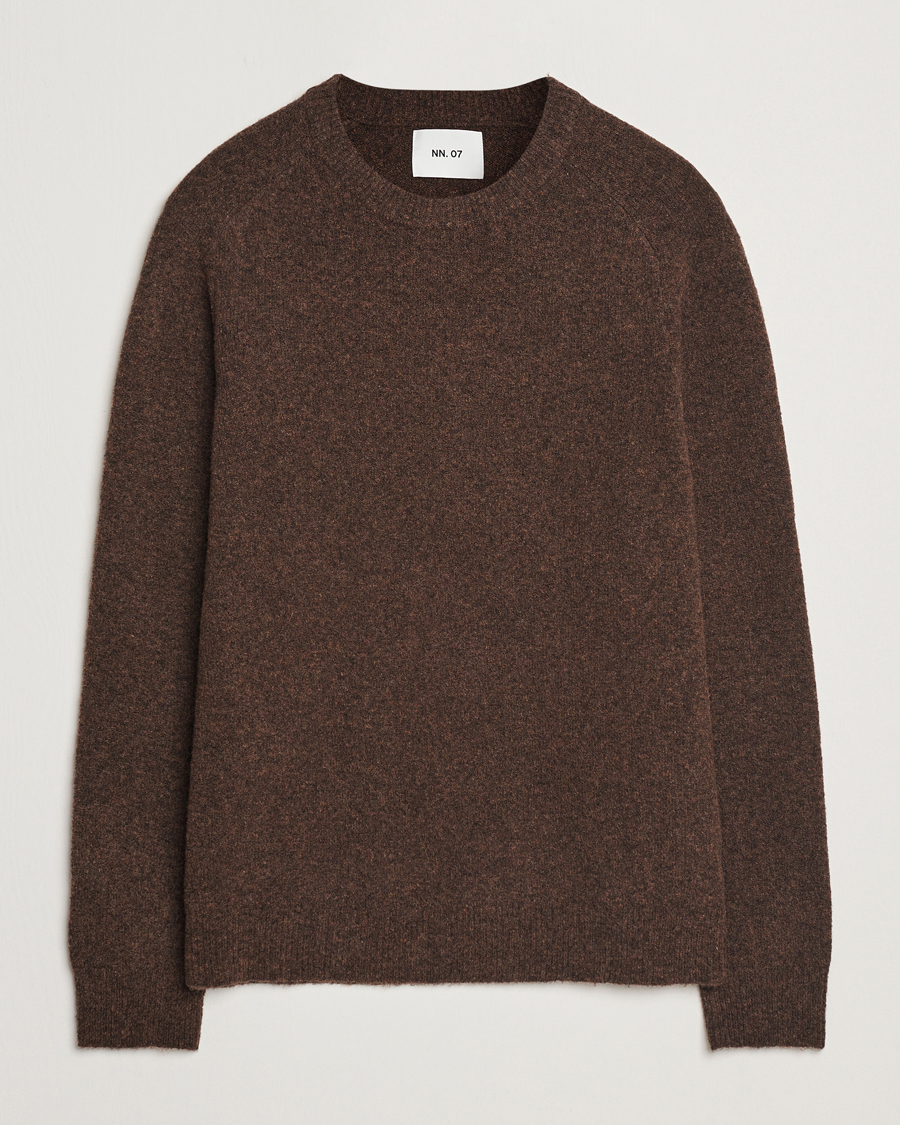 Homme | Pulls Et Tricots | NN07 | John Wool Knitted Sweater Demitasse Brown