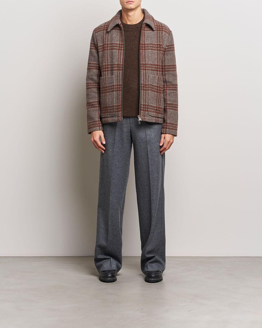 Homme | Manteaux Et Vestes | NN07 | Gael Wool Checked Jacket Grey/Red
