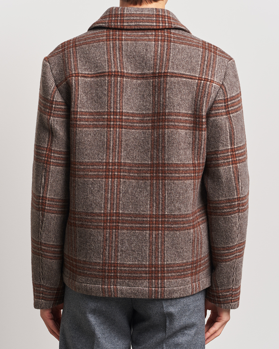 Homme | Manteaux Et Vestes | NN07 | Gael Wool Checked Jacket Grey/Red