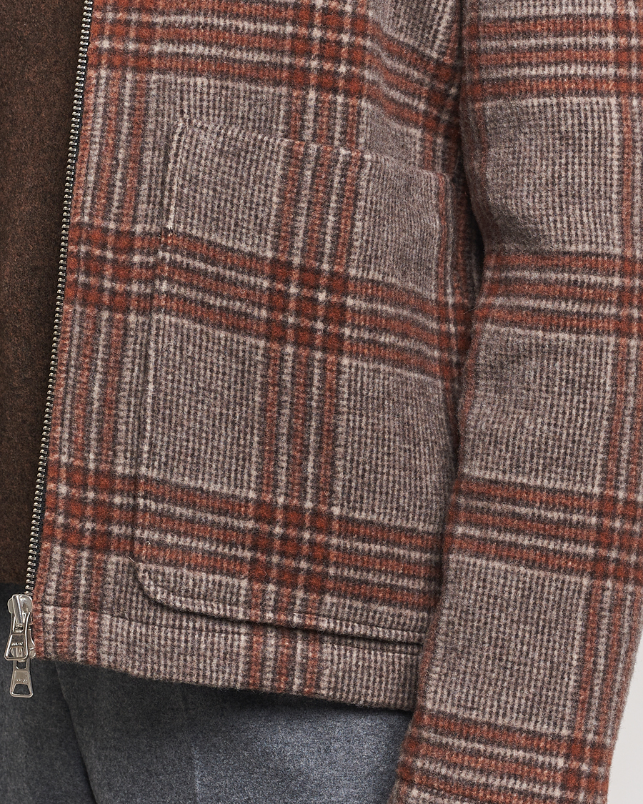 Homme | Manteaux Et Vestes | NN07 | Gael Wool Checked Jacket Grey/Red