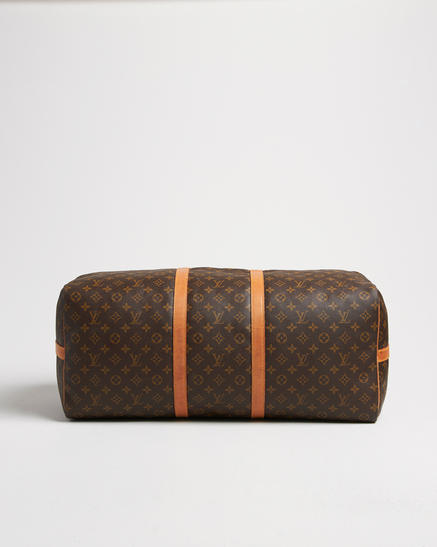 Homme | Louis Vuitton Pre-Owned Keepall Bandoulière 60 Monogram Silver | Louis Vuitton Pre-Owned | Keepall Bandoulière 60 Monogram Silver