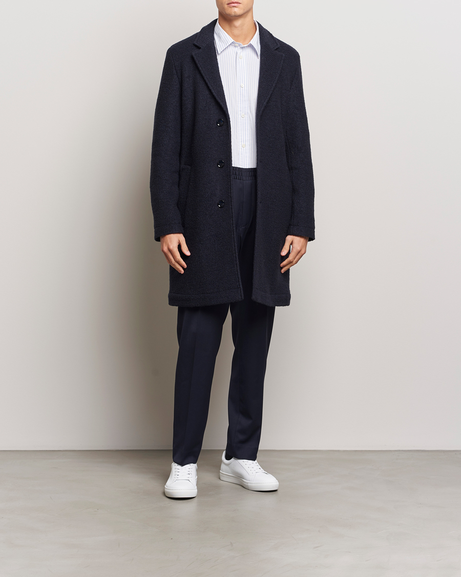 Homme | Pantalons | Filippa K | Theo Relaxed Wool Trousers Navy