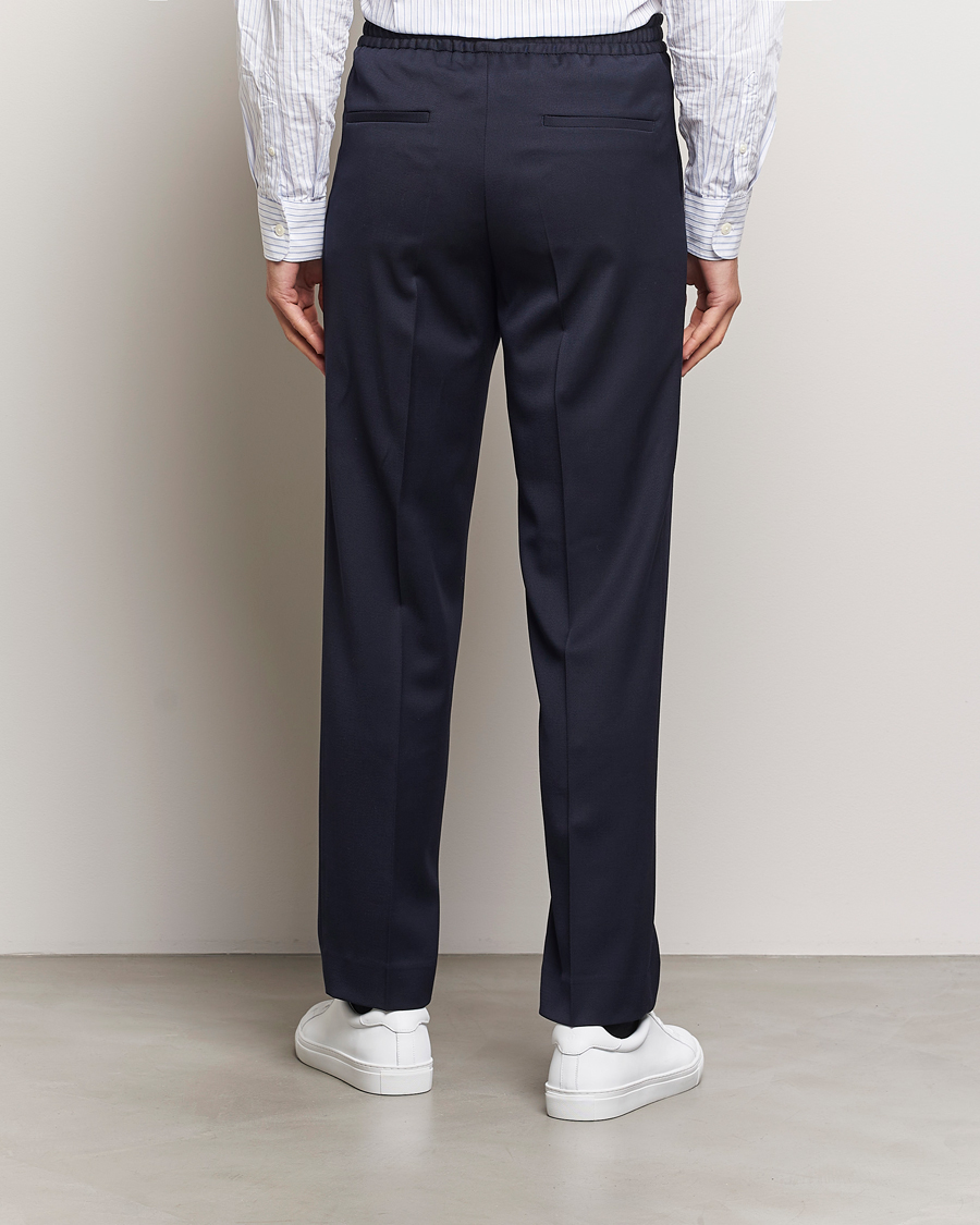Homme | Pantalons | Filippa K | Theo Relaxed Wool Trousers Navy