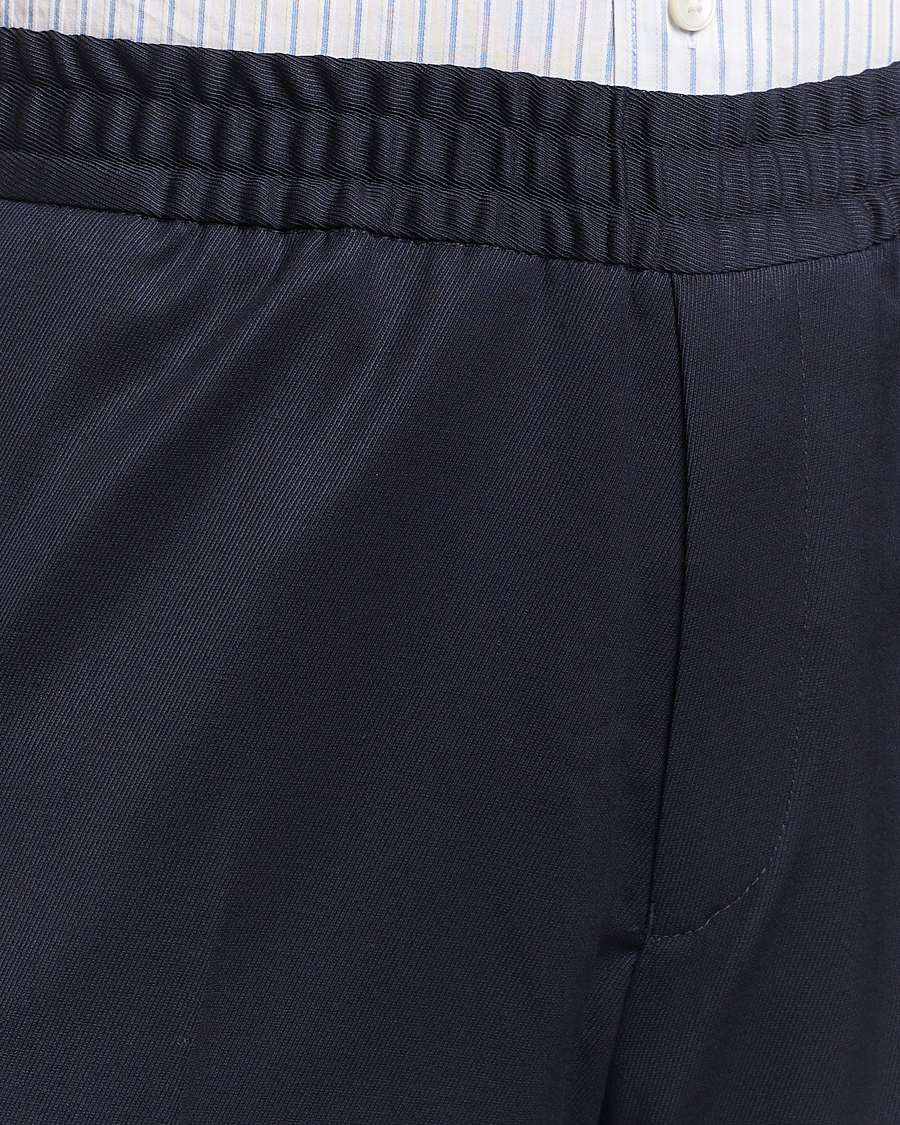 Homme | Pantalons | Filippa K | Theo Relaxed Wool Trousers Navy