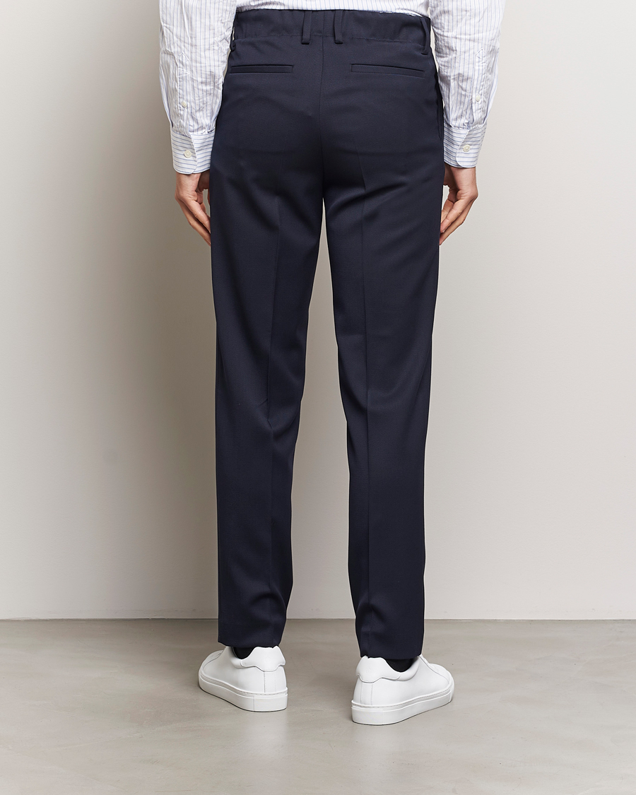 Homme | Pantalons | Filippa K | Tailored Drawstring Trousers Navy