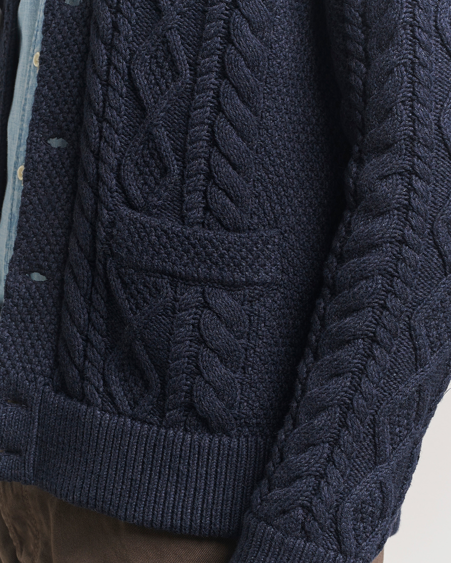 Homme | Pulls Et Tricots | Polo Ralph Lauren | Cotton Knitted Cardigan Navy Melange