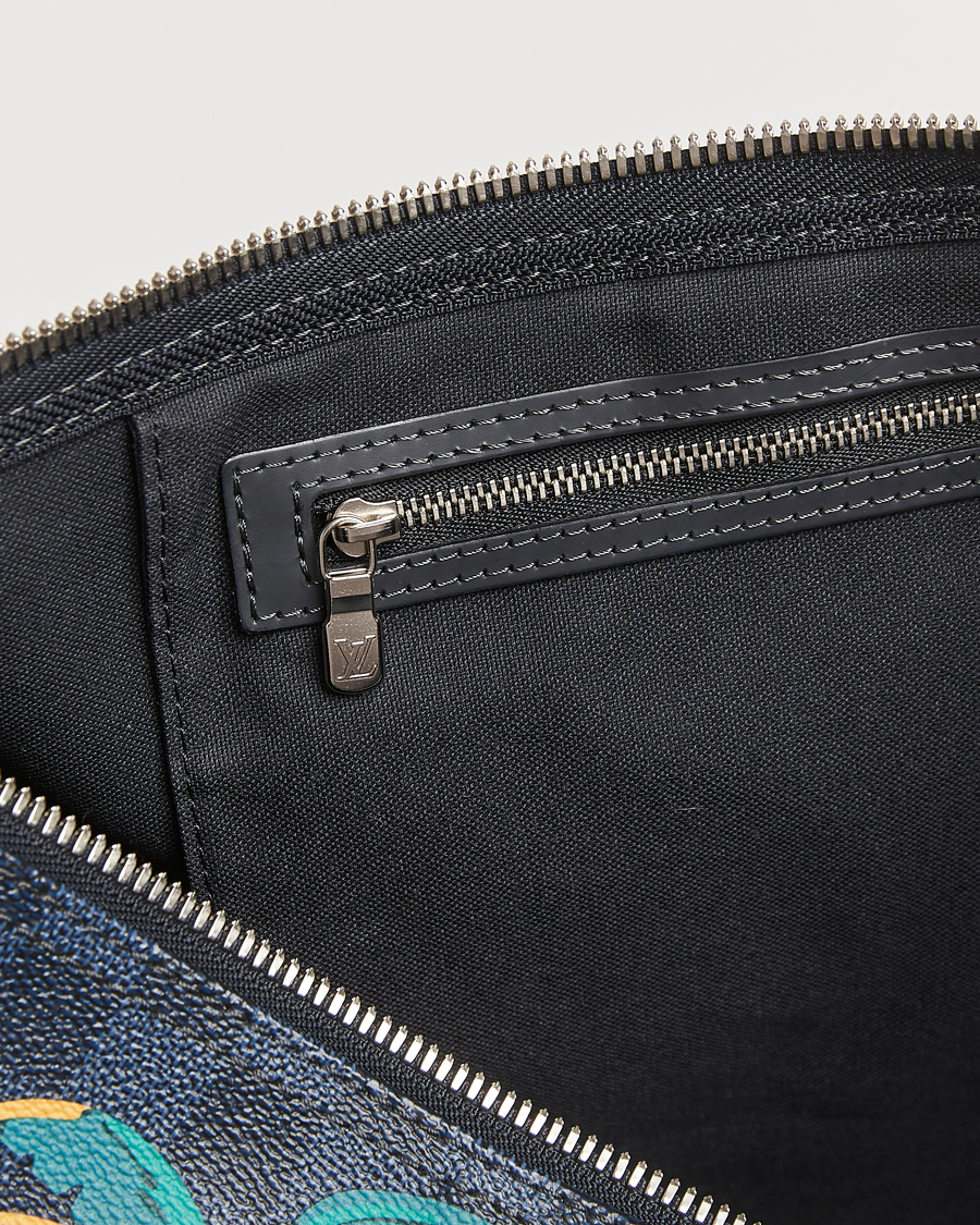 Homme | Louis Vuitton Pre-Owned Keepall Bandoulière 45 Damier Cobalt Jungle | Louis Vuitton Pre-Owned | Keepall Bandoulière 45 Damier Cobalt Jungle