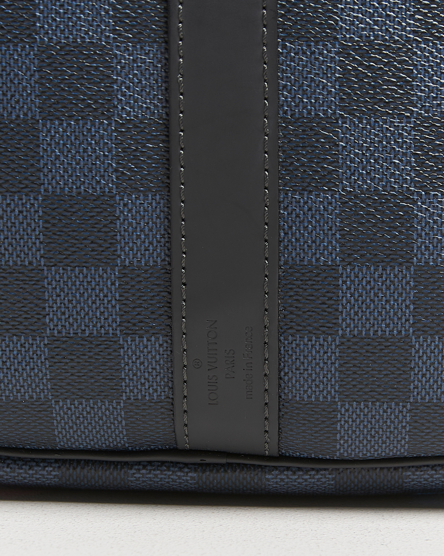 Homme | Louis Vuitton Pre-Owned Keepall Bandoulière 45 Damier Cobalt Jungle | Louis Vuitton Pre-Owned | Keepall Bandoulière 45 Damier Cobalt Jungle
